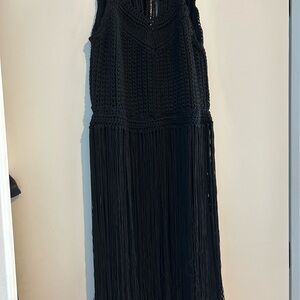 Boston Proper Black Halter Mini Dress